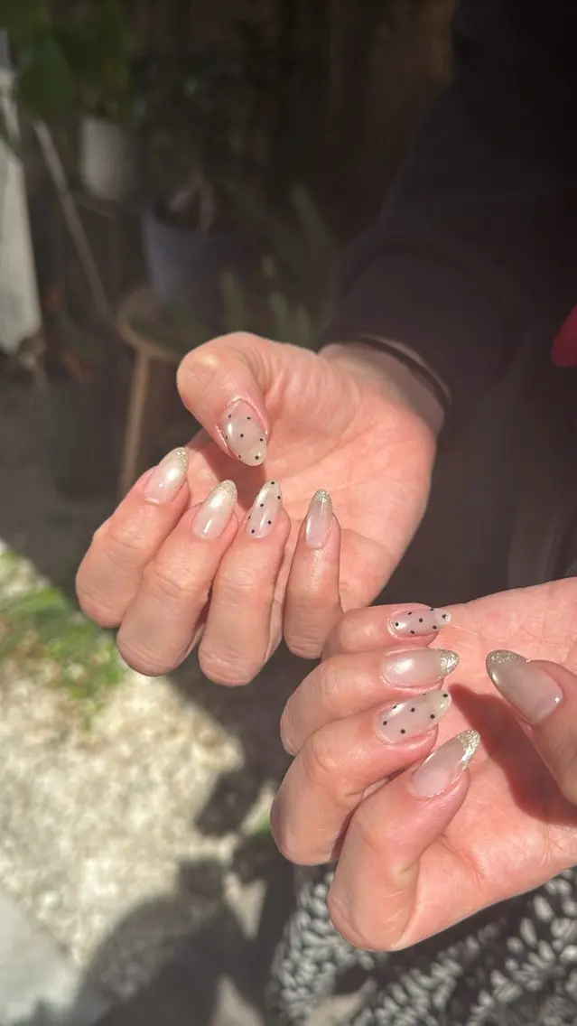 ネイル フラッシュネイル フラッシュマグ フットネイル フレンチネイル 韓国ネイル SAKU nail 作島茜のネイルデザイン