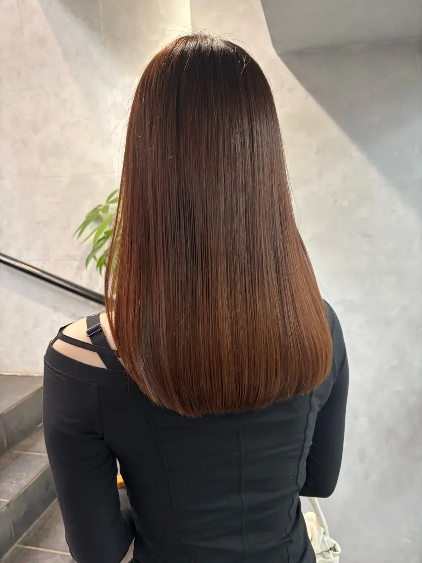 セミロング カラー ブラウンカラー カット ボブ×レイヤーカット 透明感カラー/Fuuのヘアスタイル