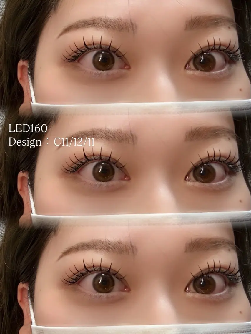 《LEDフラットラッシュ》160本まで（ご新規様オフ代無料、リペア不可）の写真