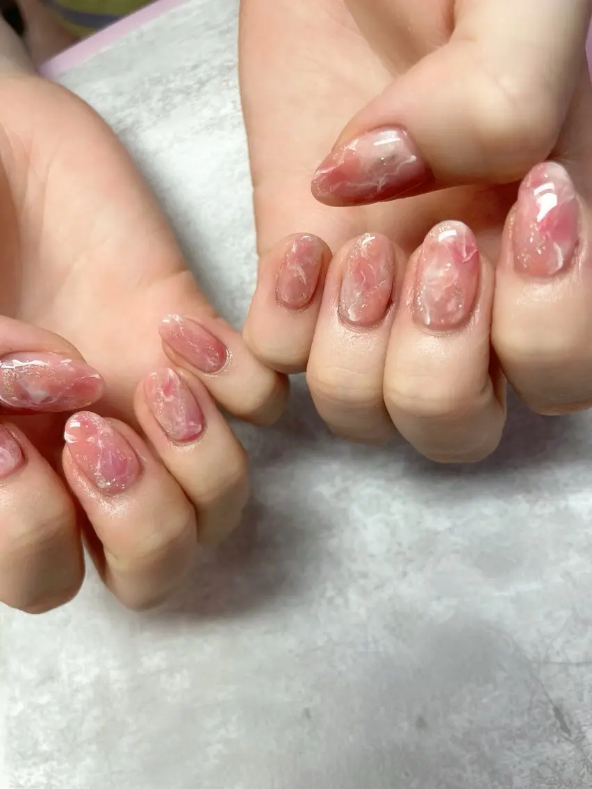 ネイル ピンク ハンドネイル puccimaSH 💎 yumeのネイルデザイン