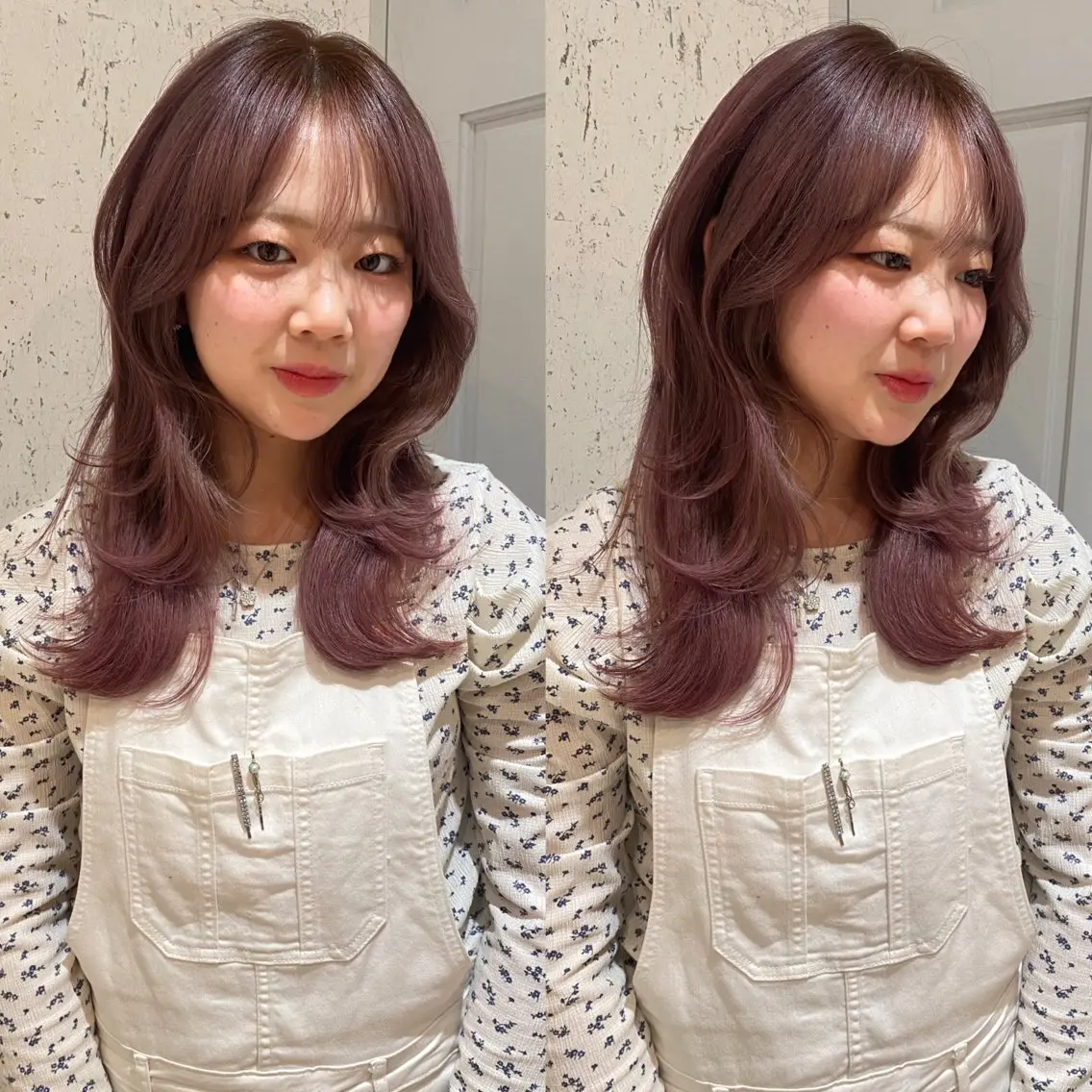 ミディアム カラー 似合わせカット ヘアセット mai / linoah˚✧のヘアスタイル