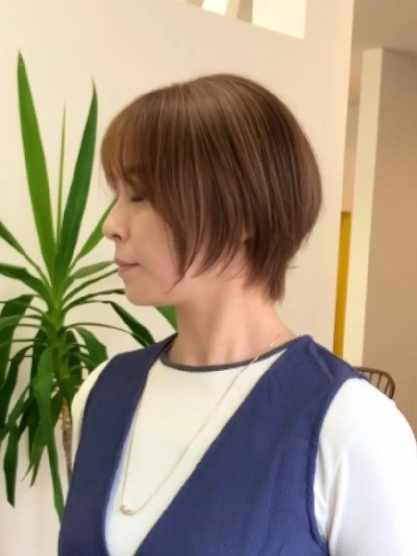 ショート ショートボブ ボブ ショートヘア カット ヘアカラー トリートメント 落合孝臣/新潟駅南 /髪質改善のヘアスタイル