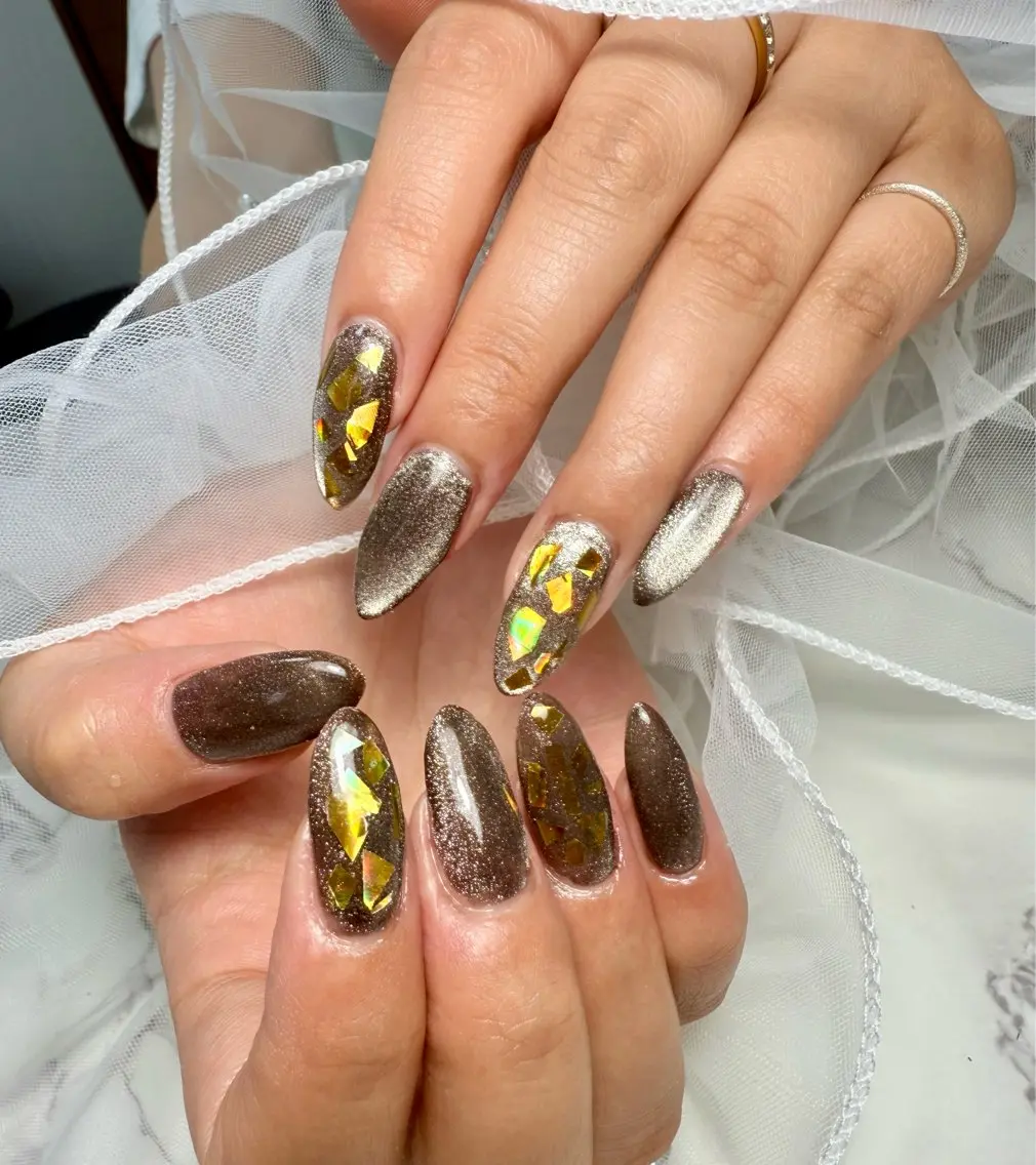 ネイル アートネイル チークネイル フレンチネイル 氷ネイル・うるうるネイル キラキラネイル Mai’s nailのネイルデザイン