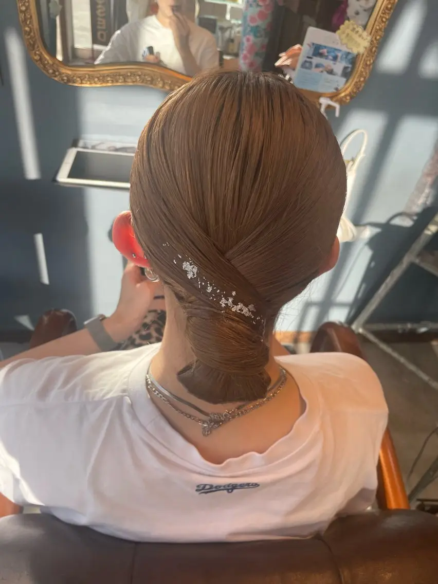 ヘアアレンジ hair make echo滿木あい花のヘアスタイル