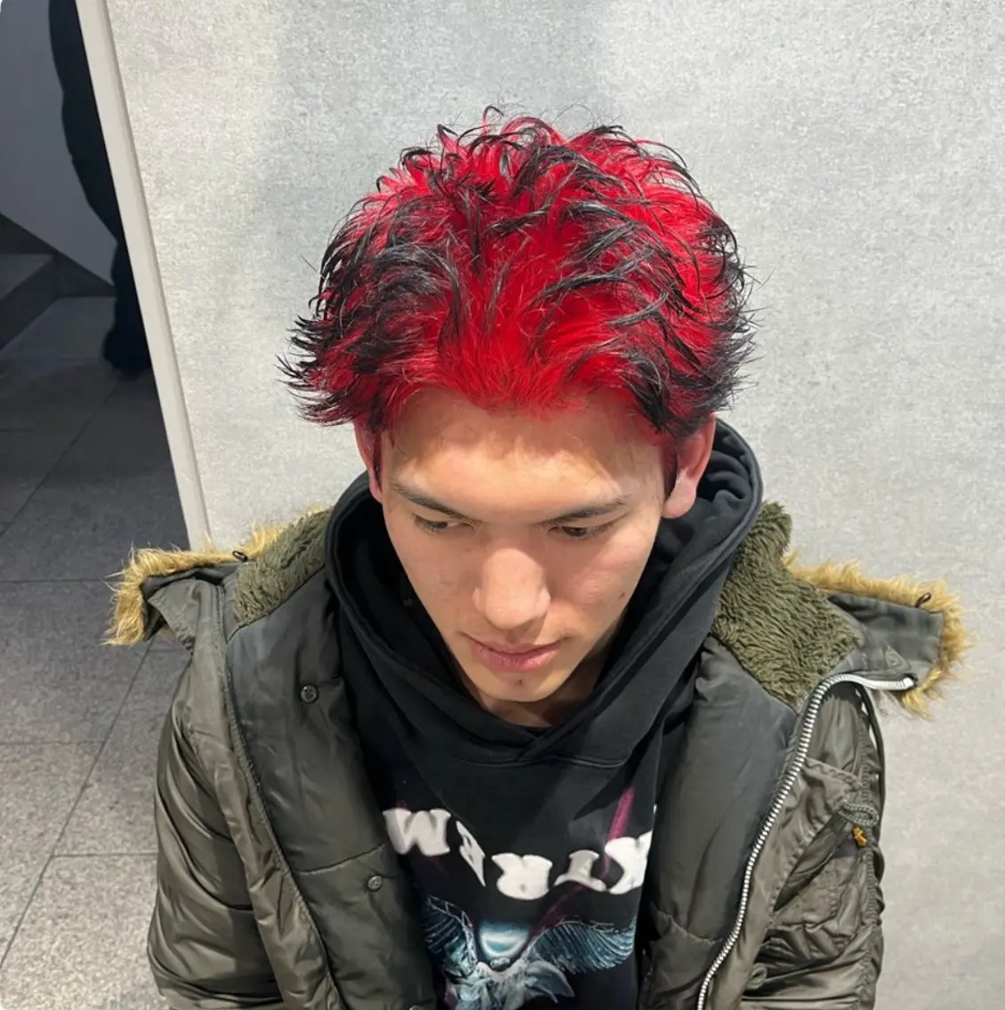 ショート カラー パーマ メンズ スパイキーショート デザインカラー ショートヘア カット ヘアカラー トリートメント 🔥メンズ 特化🔥菊水皐暉🔥のヘアスタイル