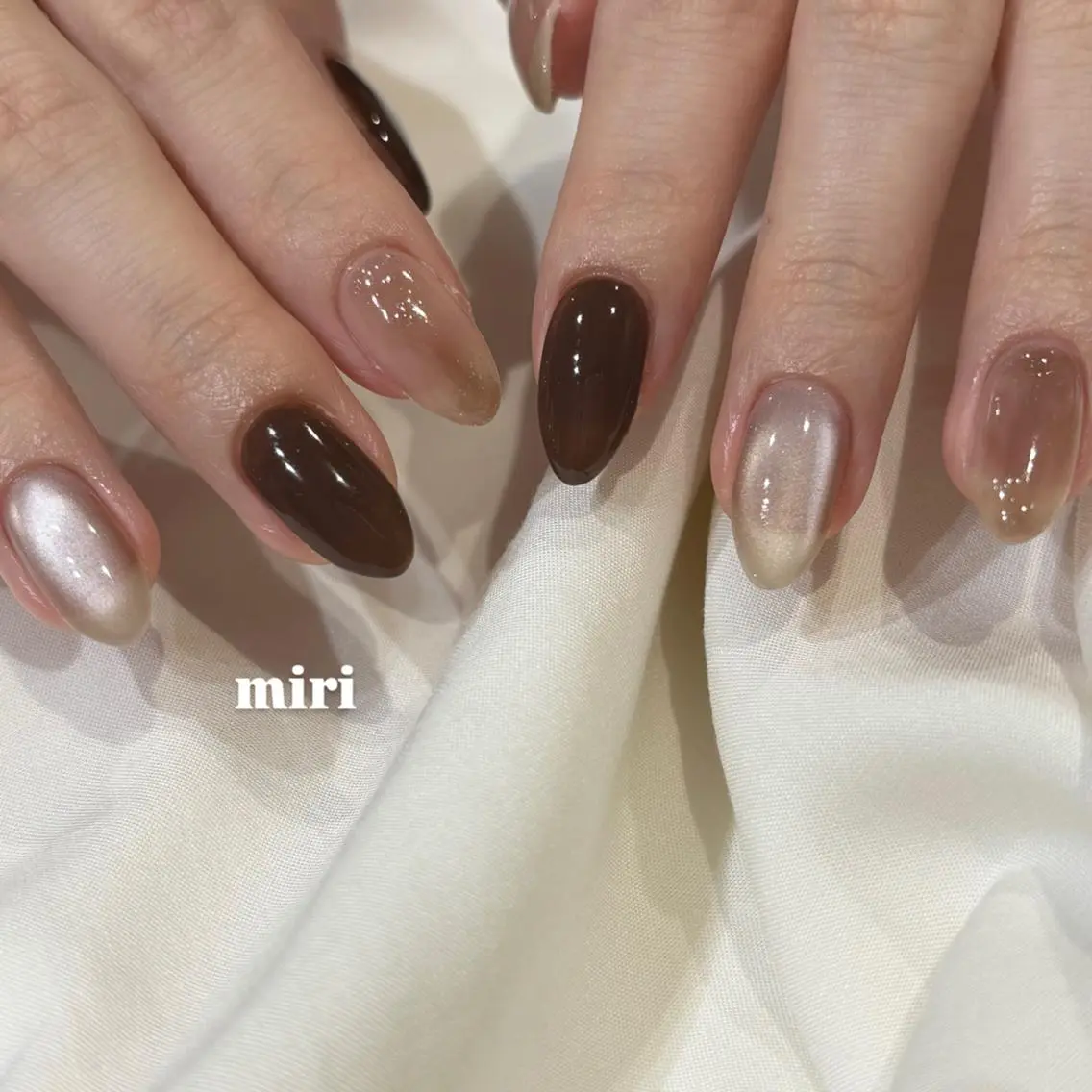 ネイル 新宿代々木/キレイめ ちゅるん/miriのネイルデザイン