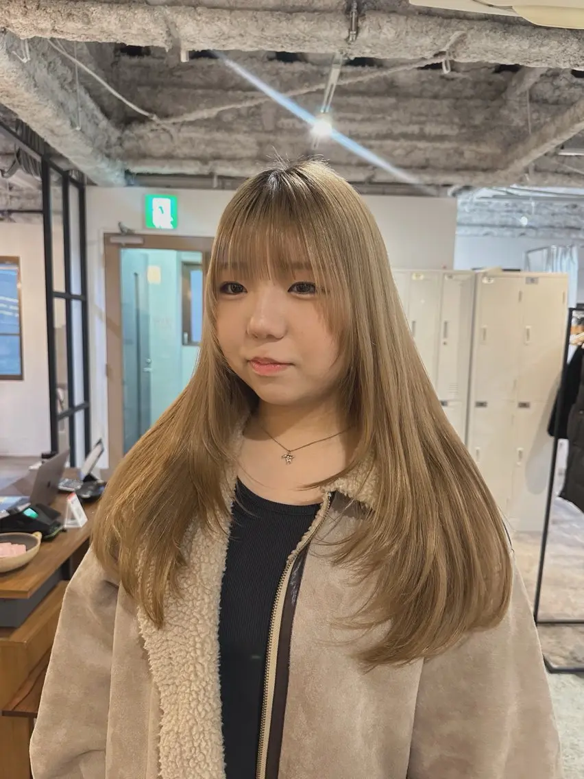 ロング 顔周りカット レイヤーカット 🧣misaki 🧣のヘアスタイル