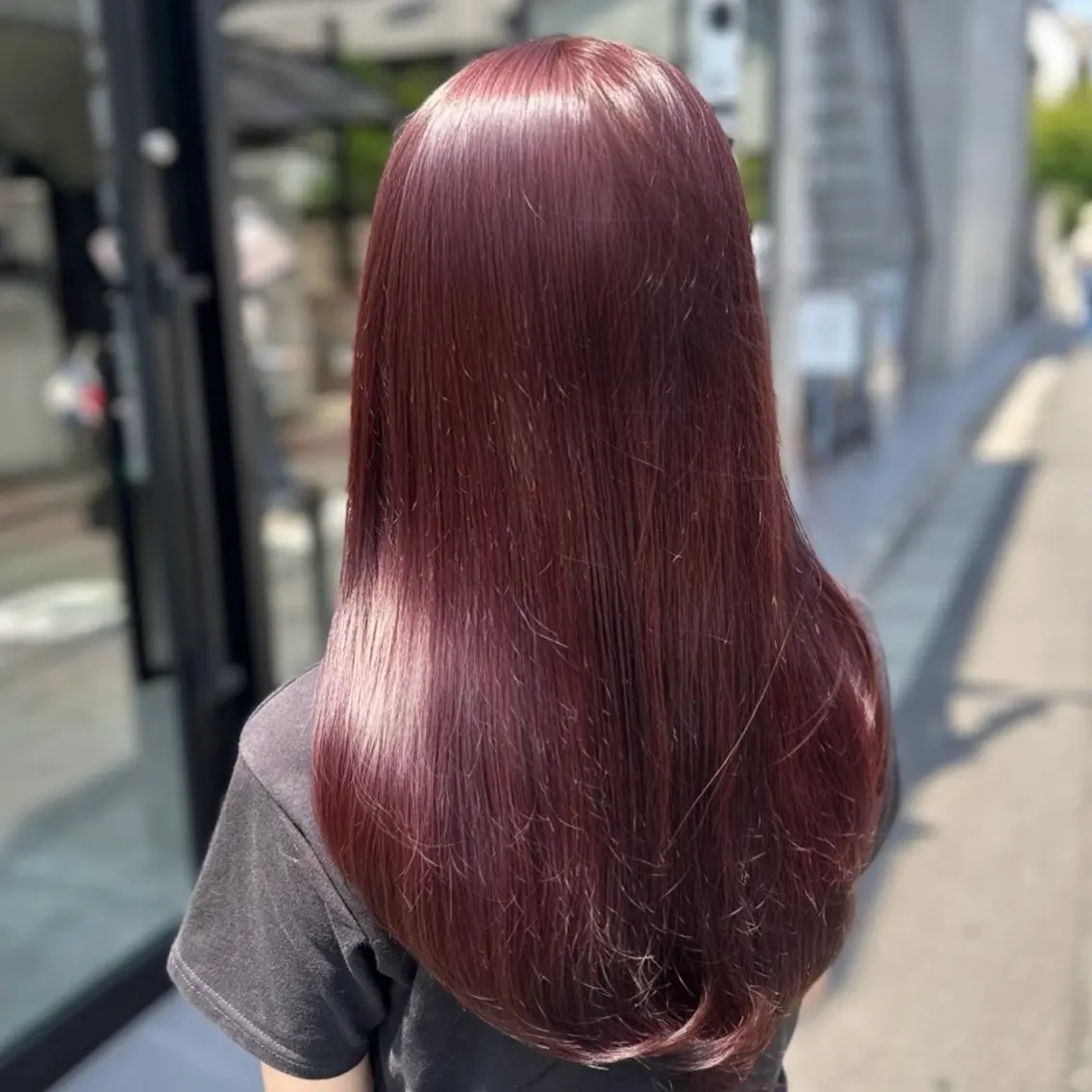 ロング ヘアカラー トリートメント 【表参道】艶カラー 松原 栞🌼‎🤍のヘアスタイル
