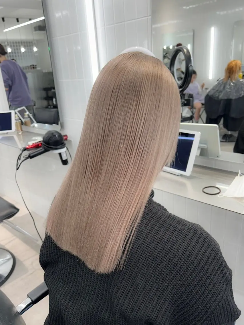 セミロング カラー ヘアカラー 🎀表参道/透明感 カラー/花音🎀のヘアスタイル