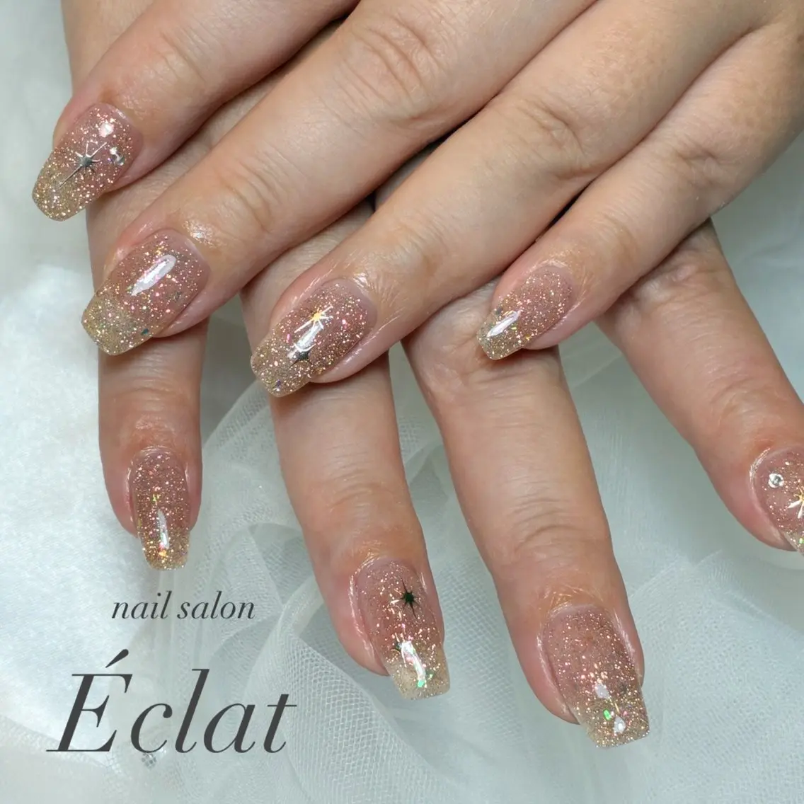 ネイル フラッシュネイル ハンドネイル nail salon Éclatのネイルデザイン