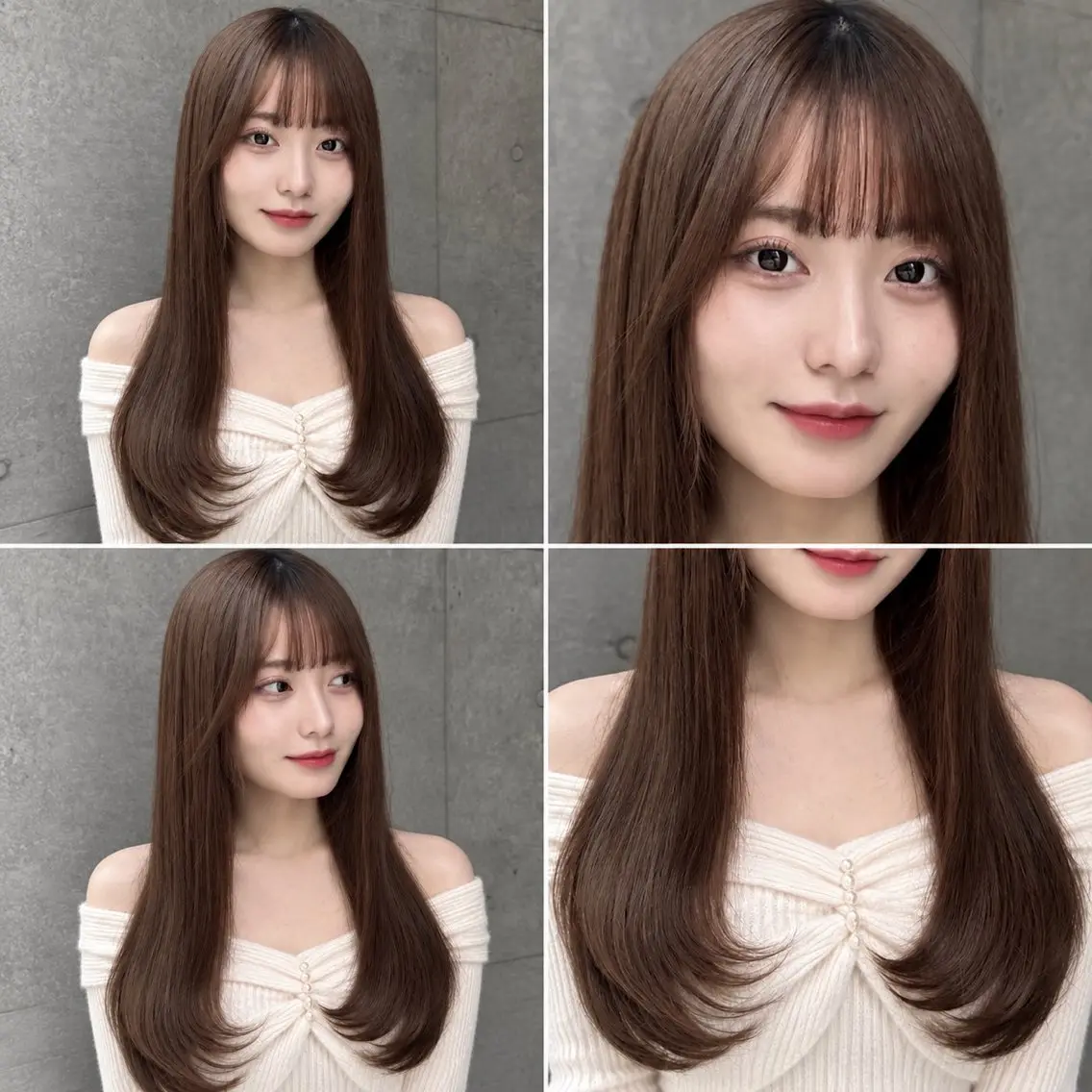 ロング カラー カット ヘアカラー 縮毛矯正 トリートメント 🦋韓国風レイヤー/ 艶髪矯正🦋凛太郎のヘアスタイル
