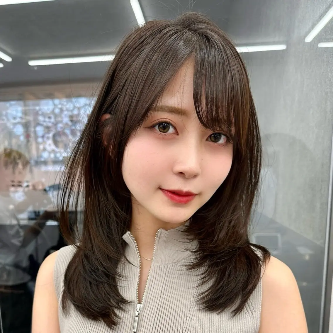 ミディアム 🤍naomi/ 韓国レイヤー🤍のヘアスタイル