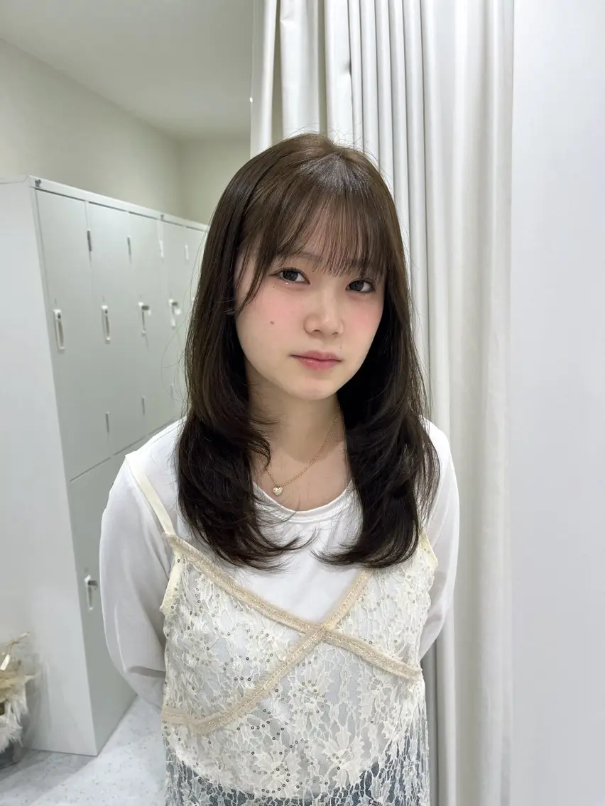 ✨透明感カラーはこちら✨【カット+ブリーチ無しダブルカラー+トリートメント】の写真