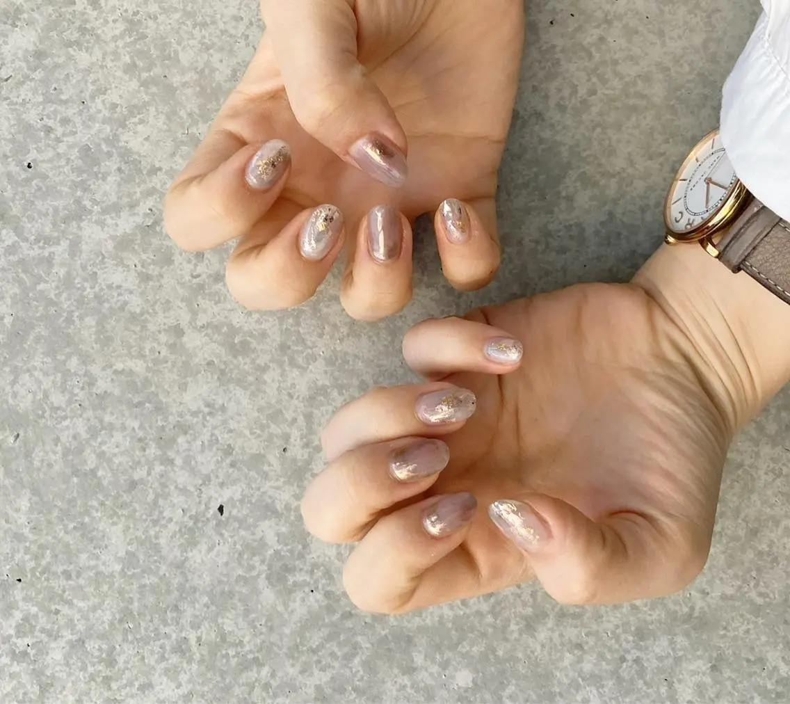 ネイル アートネイル 長さ出し ジェルネイル マットネイル ミラーネイル ハンドネイル nail salon Soeurのネイルデザイン