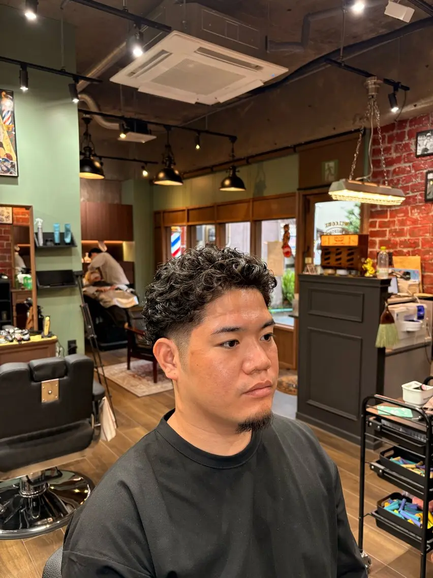 パーマ メンズ 森 将綺のヘアスタイル