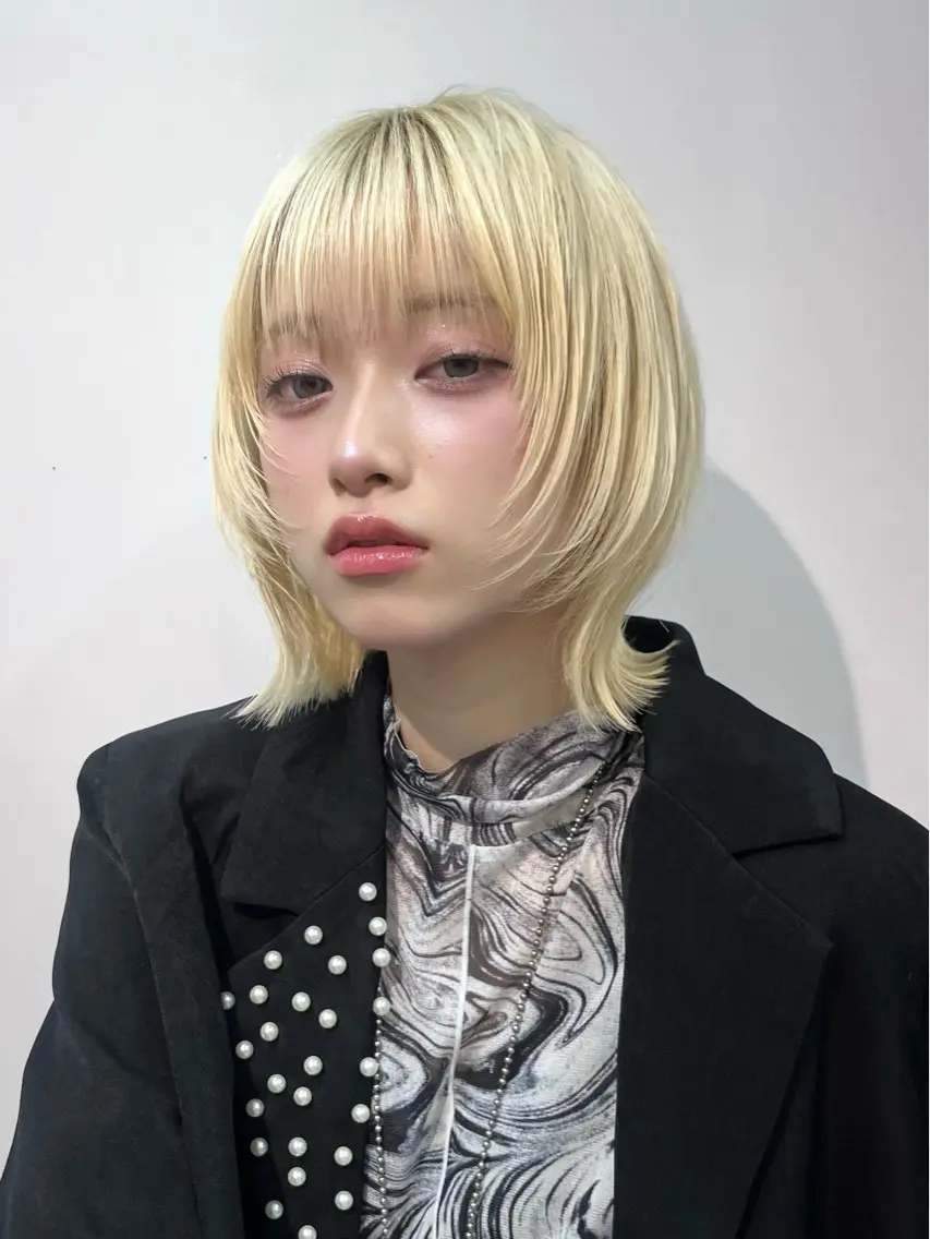 ショート ウルフ🦋顔まわり ❤︎ ͛MEIのヘアスタイル