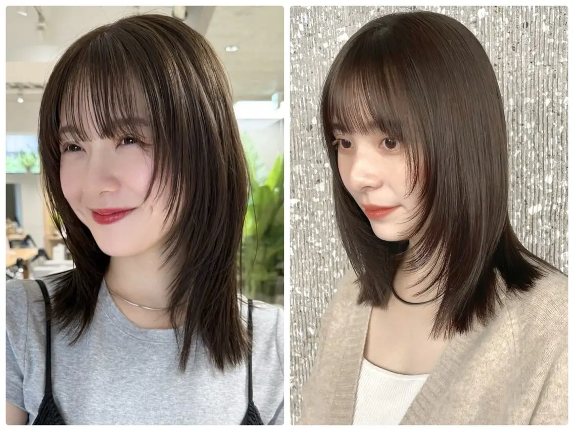 ミディアム ミディアムレイヤー レイヤーカット 大谷 歩未のヘアスタイル