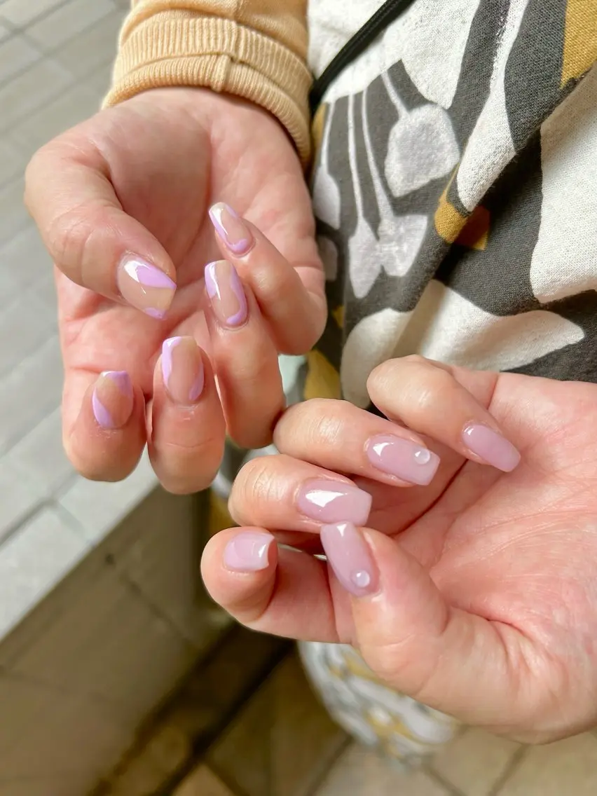 ネイル 持ち込み オフィスネイル シンプルネイル 夏ネイル ハンドネイル Lily nailのネイルデザイン