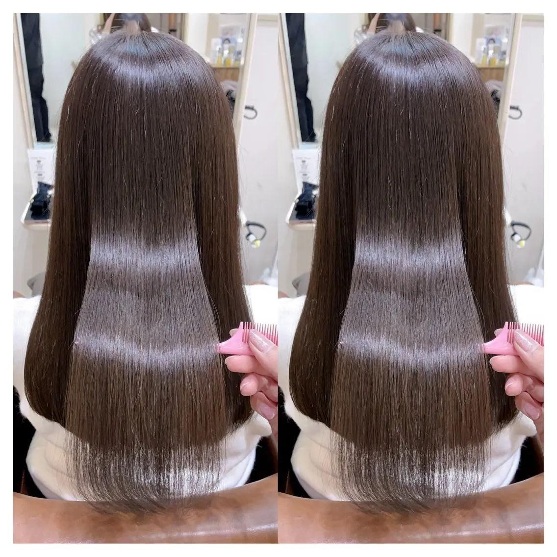 セミロング カラー カット ヘアカラー トリートメント 村山 茉衣のヘアスタイル