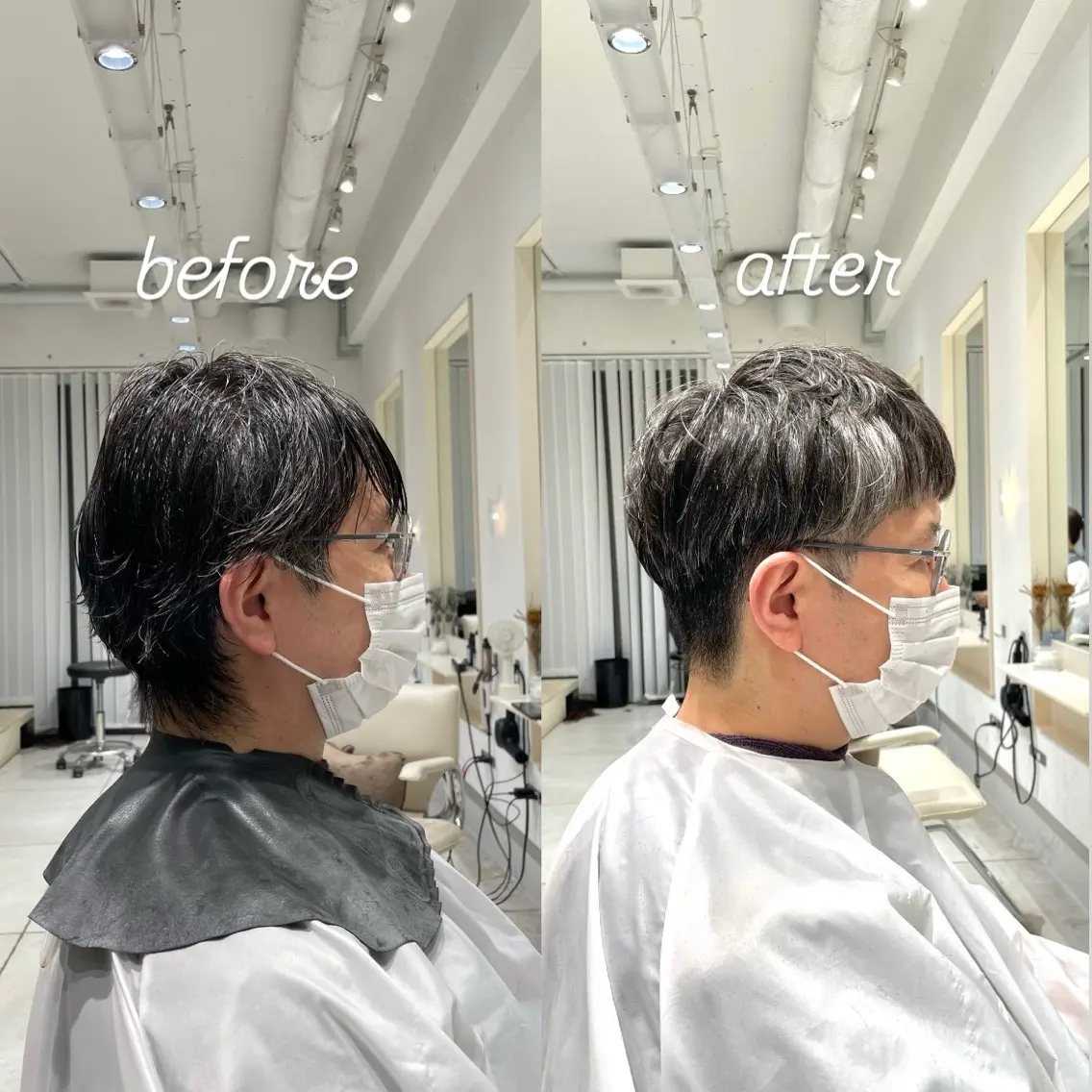 ショート メンズ ブリ—チ🎨パ—マ 🌿表参道ちえ🌿のヘアスタイル