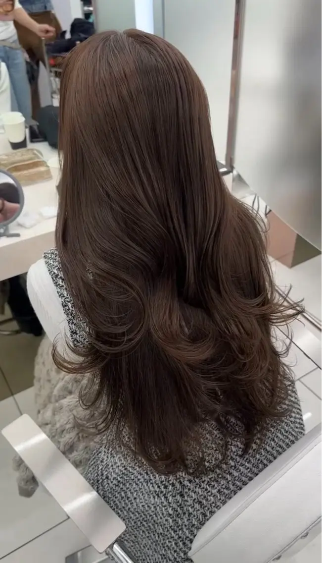 カラー 透明感カラー🫧銀座 sana໒꒱· ﾟのヘアスタイル