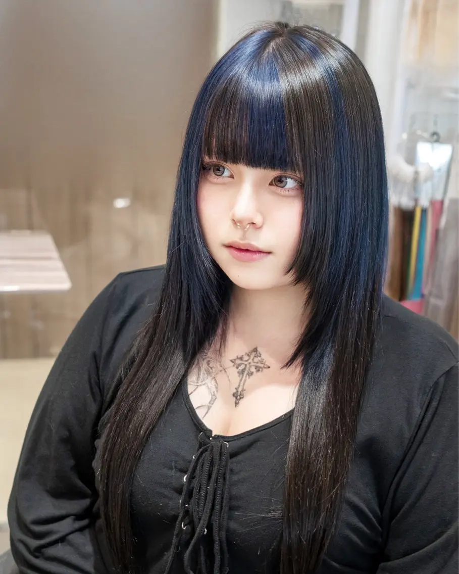 ミディアム ヘアアレンジ シールエクステ エクステ エクステ LOVED（ラブド） シールエクステ池袋店のヘアスタイル