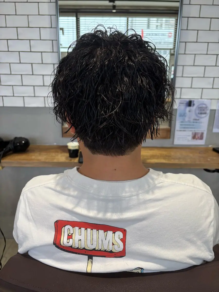 ミディアム カット パーマ トリートメント 菊地 優斗のヘアスタイル