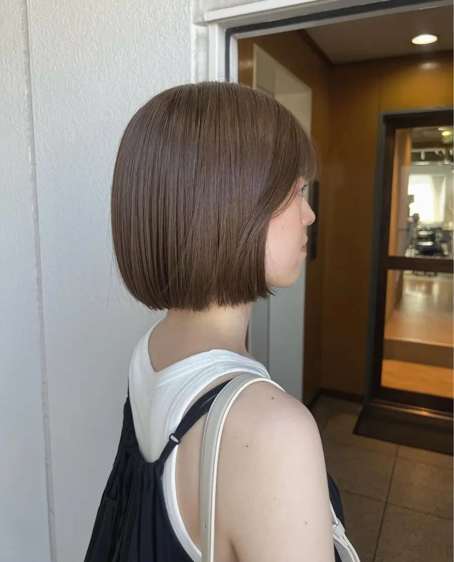 ミディアム カラー カット ヘアカラー トリートメント akane/ボブ /ブラウンベージュのヘアスタイル