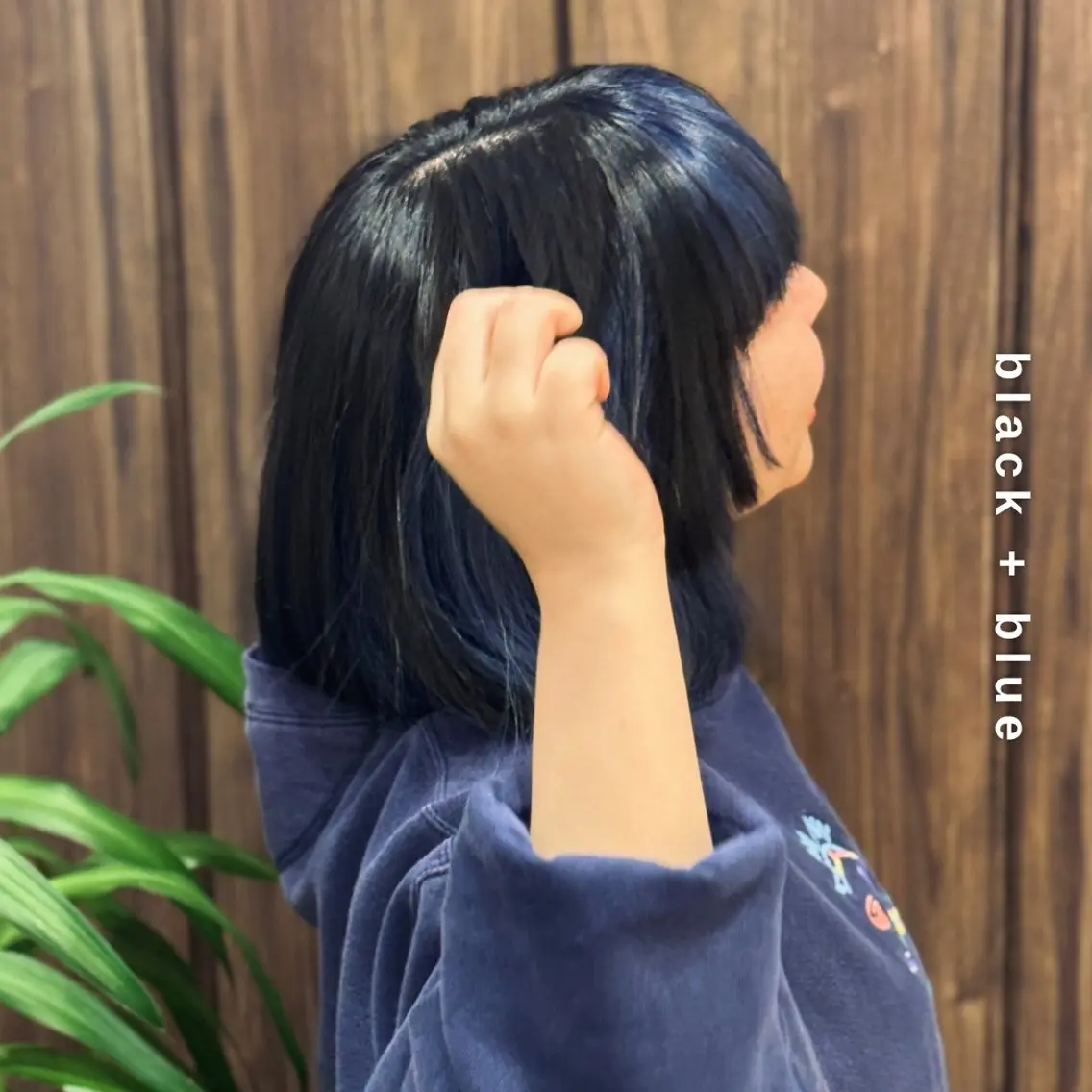 セミロング カラー ブルーカラー ハイライトカラー ボブ ハイライト ヘアカラー トリートメント ヘアセット しんのすけ /モデルさん募集中のヘアスタイル
