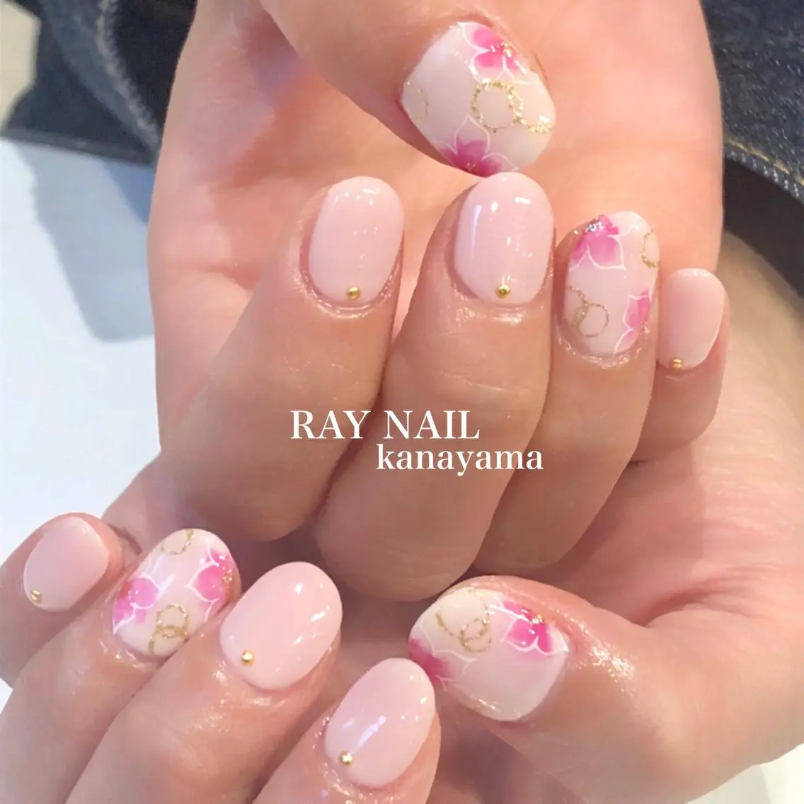 ネイル フラワーネイル Arowa 伊田のネイルデザイン