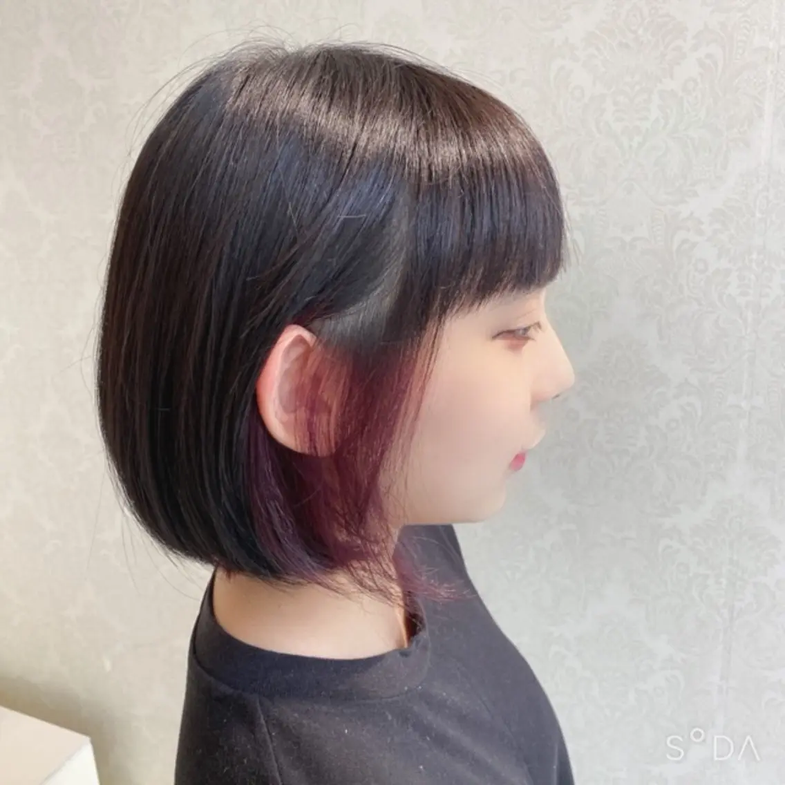 ショート カラー イヤリングカラー レッドカラー カット ヘアカラー トリートメント 【EARTH平塚店】 ✂️野首 京佑✂️のヘアスタイル