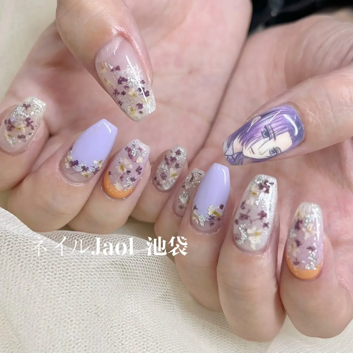 セミロング ネイルJaol 池袋のネイルデザイン