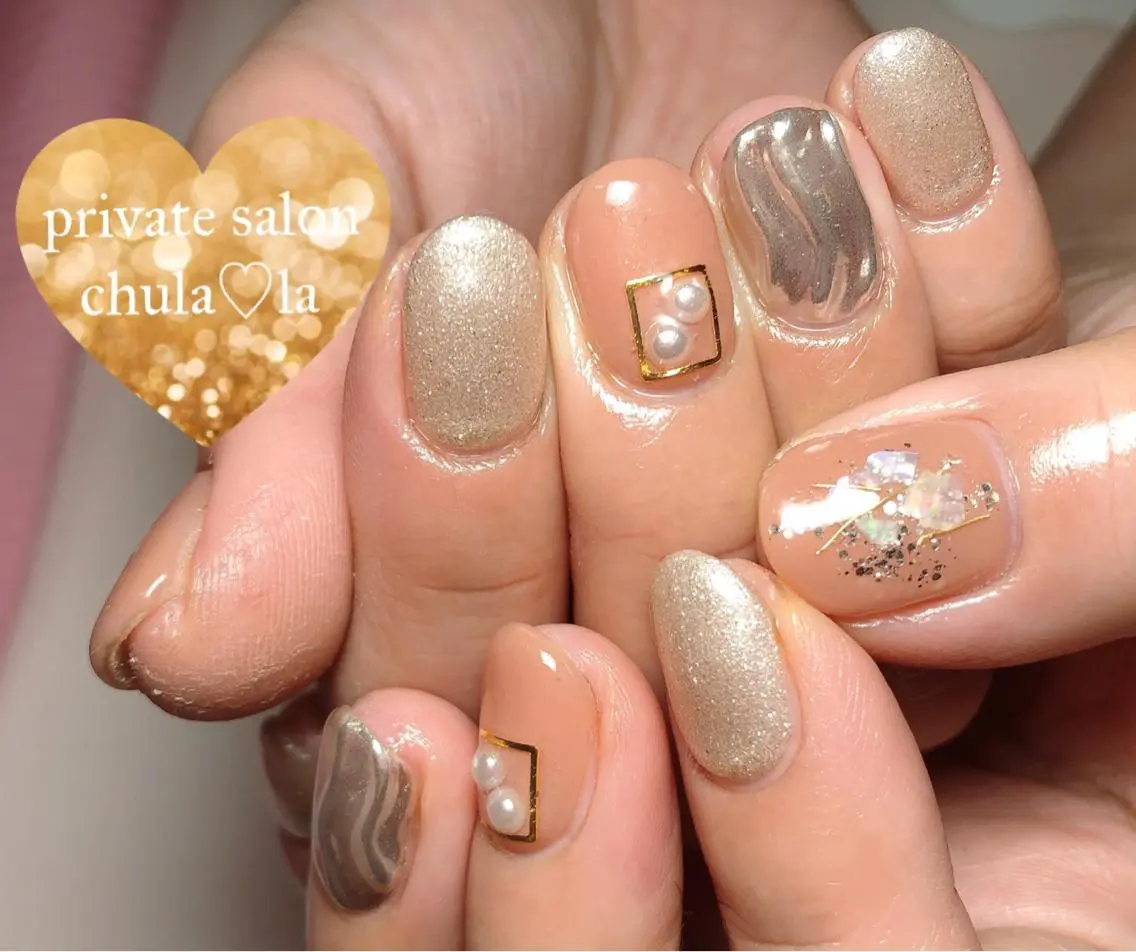 ネイル ニュアンスネイル Chula♡la 豊見城市高安のネイルデザイン