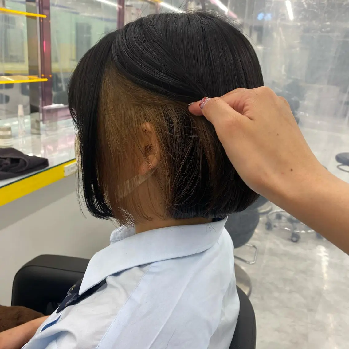 ショート カラー ヘアアレンジ ヘアカラー トリートメント mai🍑暖色カラー /レイヤー💖のヘアスタイル