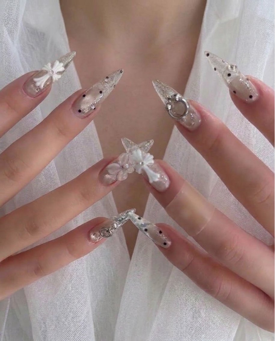 ロング 韓国風ヘア ロング ハンドネイル ハンドケア CHIBI NAIL SALON 船橋のネイルデザイン