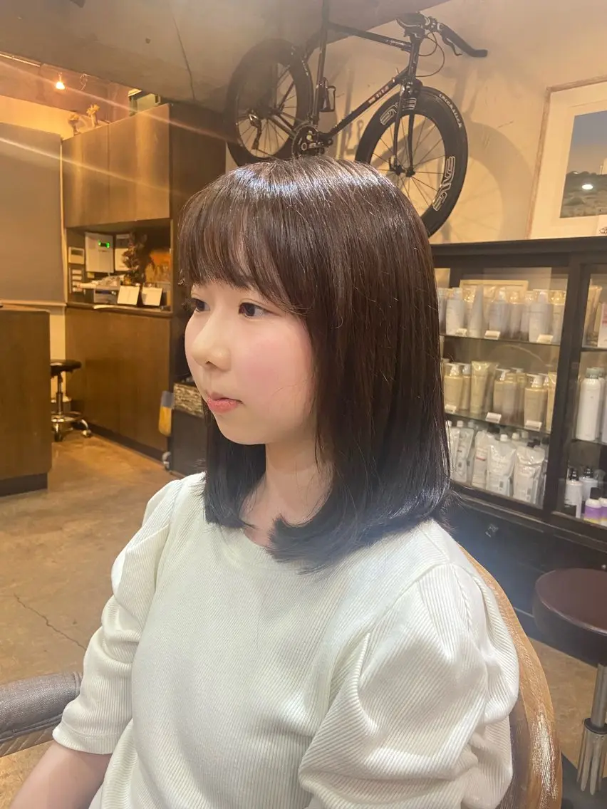 セミロング 岡本 蓮太のヘアスタイル