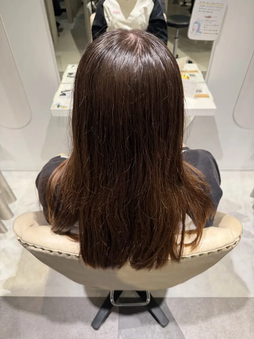 セミロング カット トリートメント 福山艶髪|髪質改善| 三宅星哉のヘアスタイル
