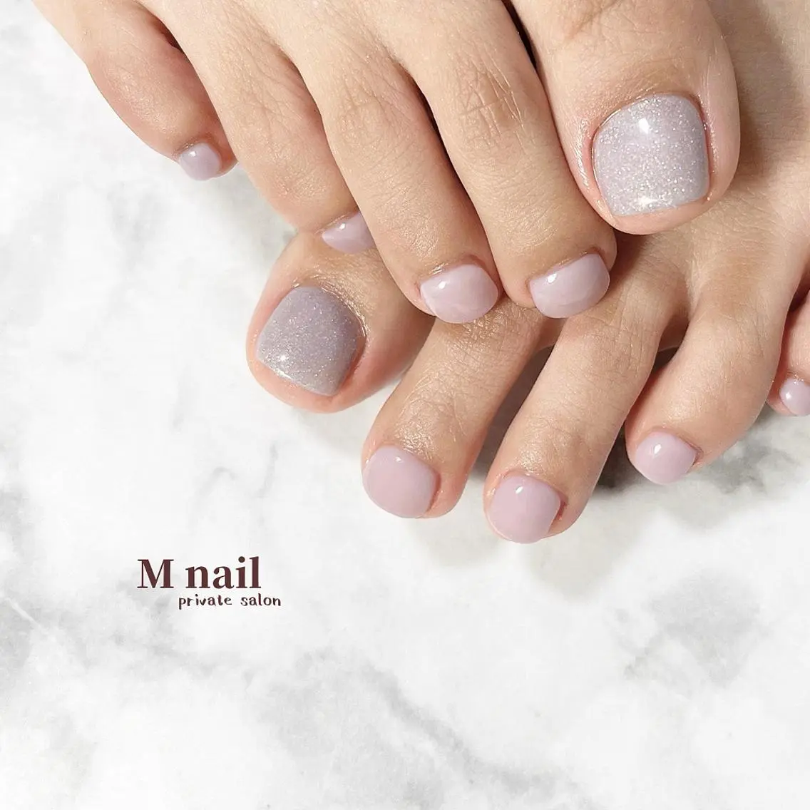 ネイル 春ネイル フットネイル M nailのネイルデザイン