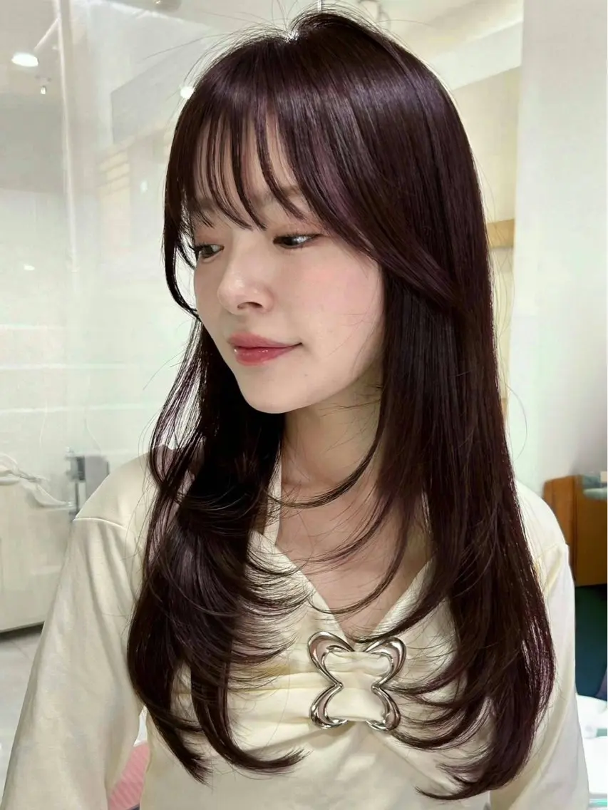 ロング ヘアアレンジ カット トリートメント ヘアセット 大宮縮毛矯正🩵 レイヤー 佐藤和のヘアスタイル