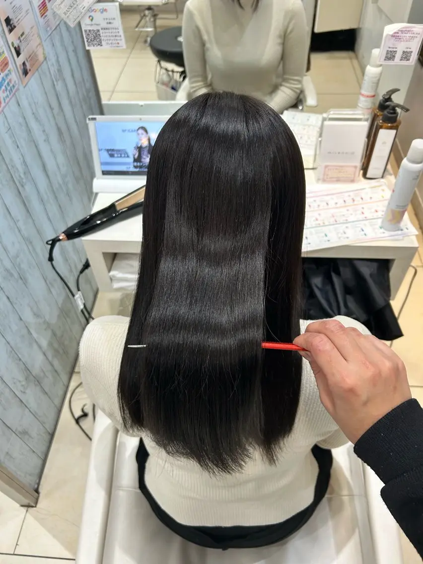 ロング トリートメント トリートメント 【髪質改善カラー】 瀧田嵐士🇰🇷のヘアスタイル