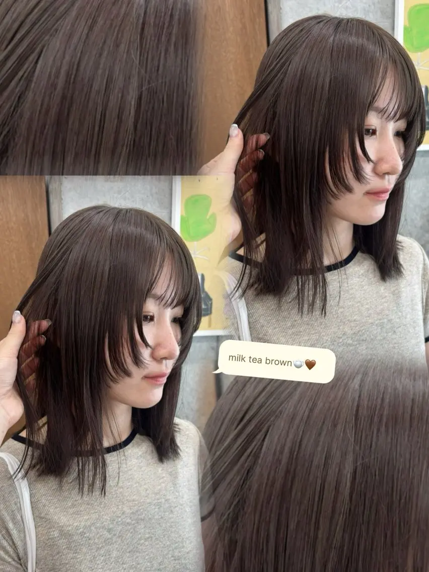 【新規・平日限定】透明感カラー＋髪質補修TR　7,150円の写真