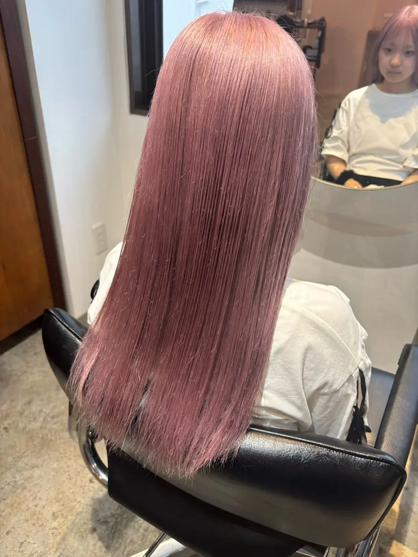 ロング カラー ヘアカラー トリートメント Hayashi Shioriのヘアスタイル