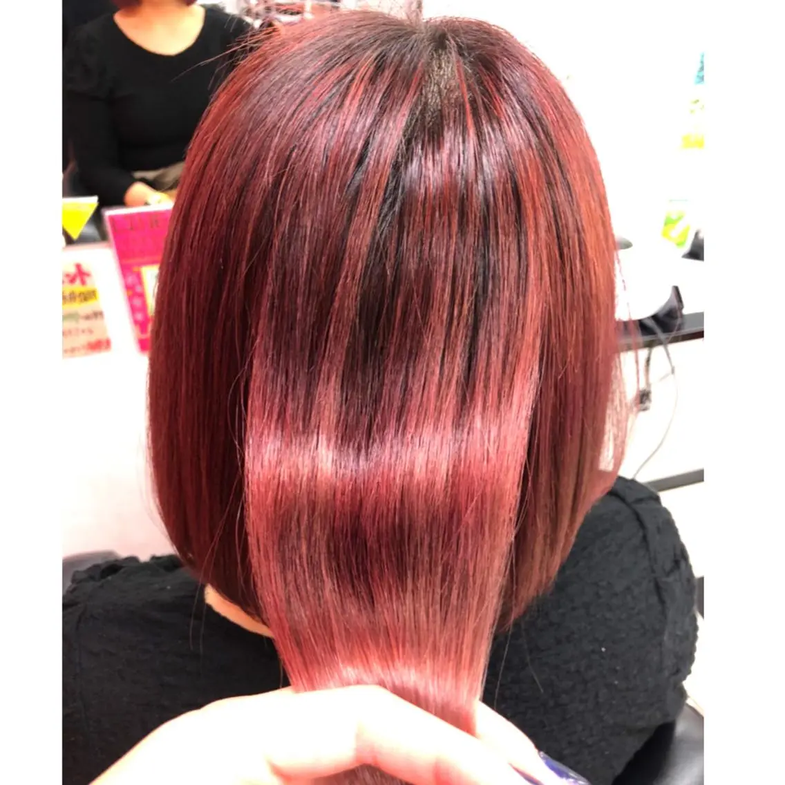 ミディアム 髪質改善 ヘアカラー トリートメント 粟野 裕稀のヘアスタイル