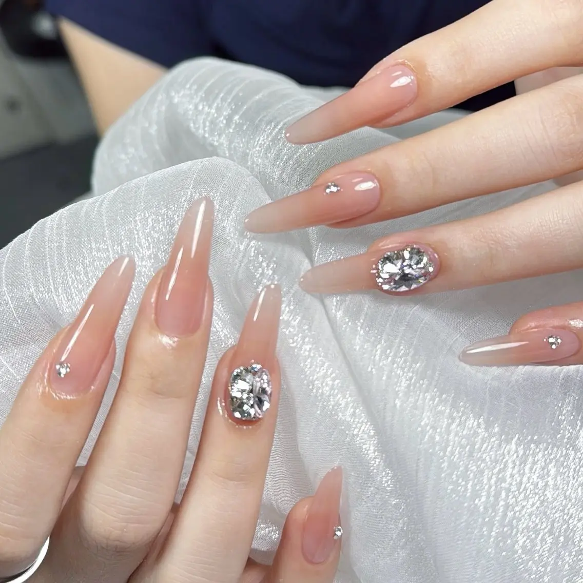 ネイル 🎀kira 長さだし💗モチ最高のネイルデザイン