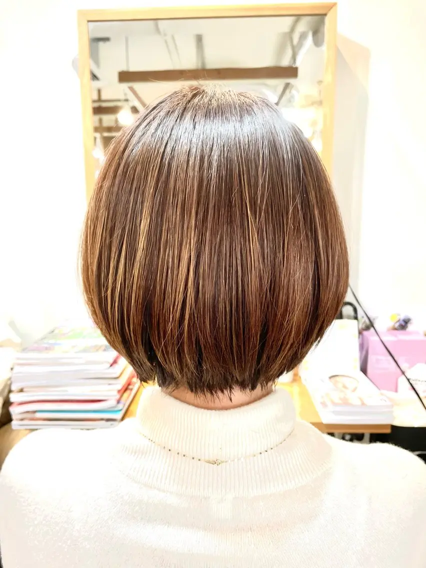 ショート ボブ 山木 裕子のヘアスタイル