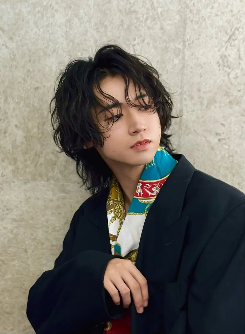 ミディアム パーマ メンズ カット パーマ トリートメント ヘアセット 11.12月限定割引 fifth前比嘉💥のヘアスタイル