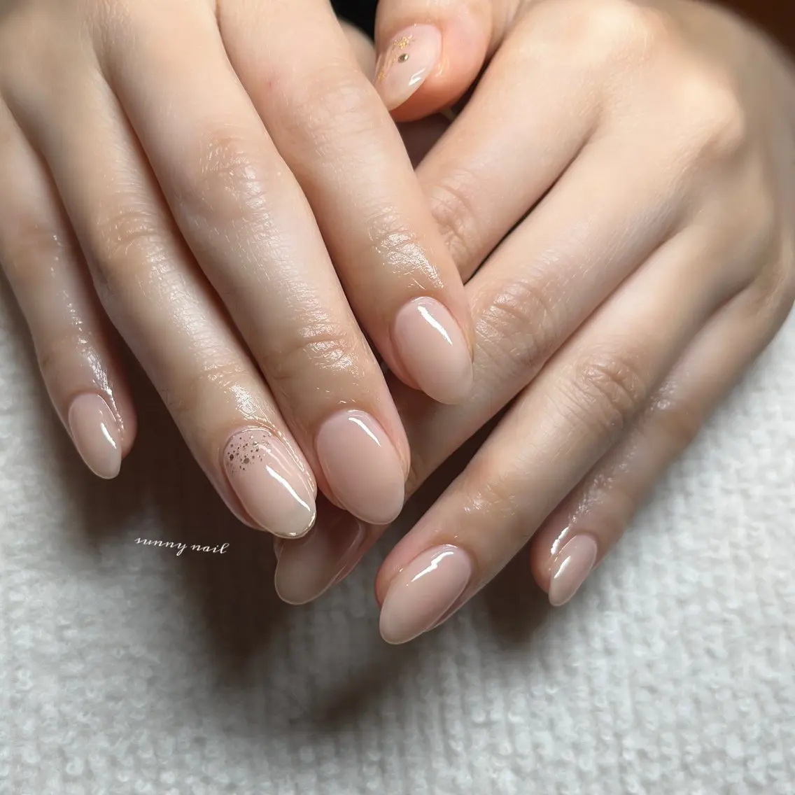 ネイル ジェルネイル ミラーネイル オフィスネイル パラジェル シンプルネイル sunny nailのネイルデザイン