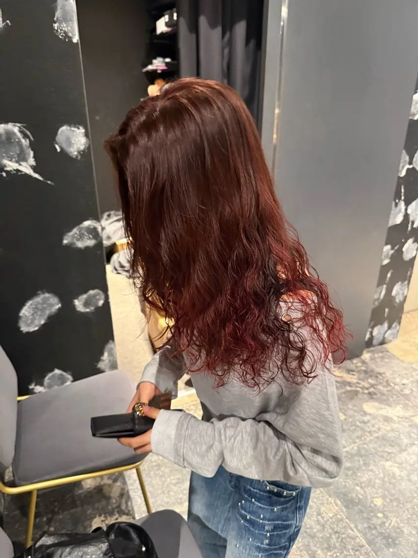 ロング カット パーマ 🔅モデル様募集中 🔅にしやまゆいのヘアスタイル