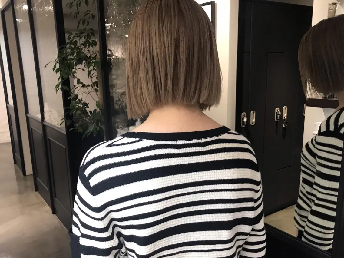 ショート カラー ブロンド ボブ ショート 特化 迫田紘史のヘアスタイル