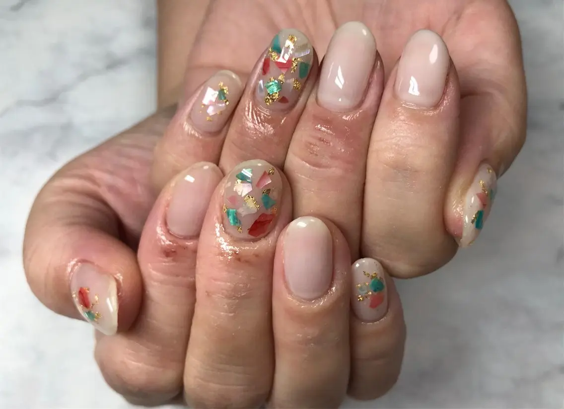 ネイル ハンドネイル Mana‪ ‪·͜· ❤︎‬のネイルデザイン